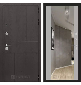 Входная дверь URBAN с Зеркалом Максимум - Грей софт