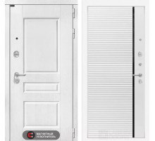 Входная дверь VERSAL 22 - Белый софт, черная вставка