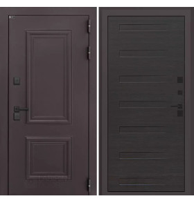 Входная дверь Полярис лайт 14 - Эковенге горизонтальный