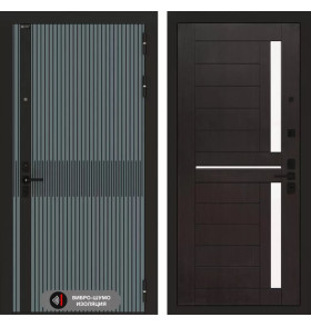 Входная дверь ISSIDA 02 - Венге, стекло белое