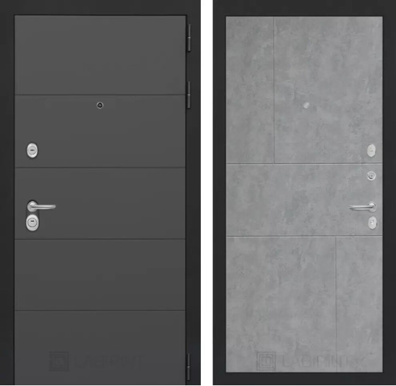 Входная дверь ART 21 - Бетон светлый | Современная декоративная MDF панель 10 мм, цвет 