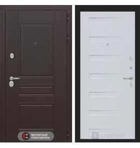 Входная дверь Мегаполис 14 - Дуб кантри белый горизонтальный