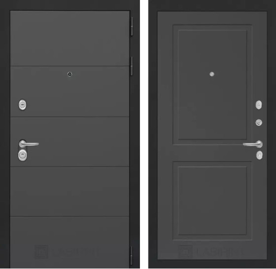 Входная дверь ART 11 - Графит софт | Современная декоративная MDF панель 10 мм, цвет 
