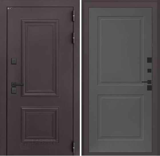 Входная дверь Полярис лайт 11 - Графит софт | Металлическая отделка методом давления на полотне, 960х2050 мм (внешний 1130х2130 мм), 880х2050 мм (внешний 1050х2130 мм)