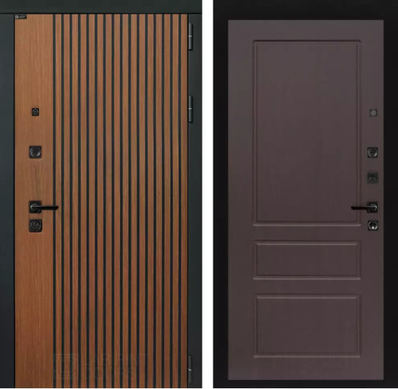 Входная дверь STORM 03 - Орех премиум | Декоративная МДФ панель 10 мм в цвете 