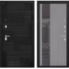 Входная дверь PAZL с Зеркалом 32 тонированным - Серый рельеф софт | Современная MDF панель 10 мм, цвет 