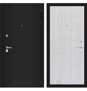 Входная дверь CLASSIC шагрень черная 06 - Сандал белый