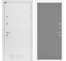 Входная дверь Трендо 29 - Серый рельеф софт