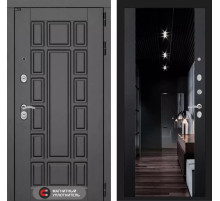 Входная дверь Нью-Йорк с зеркалом Максимум с тонировкой - Черный кварц