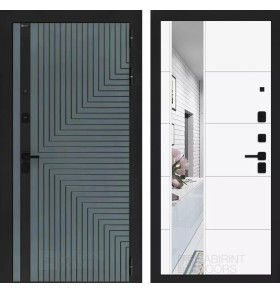 Входная дверь CREDOR с Зеркалом 19 - Белый софт