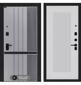 Входная дверь SKYLAB 30 - Белый рельеф софт