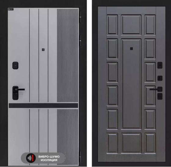 Входная дверь SKYLAB 12 - Венге | Фрезерованная МДФ панель 10 мм, цвет 