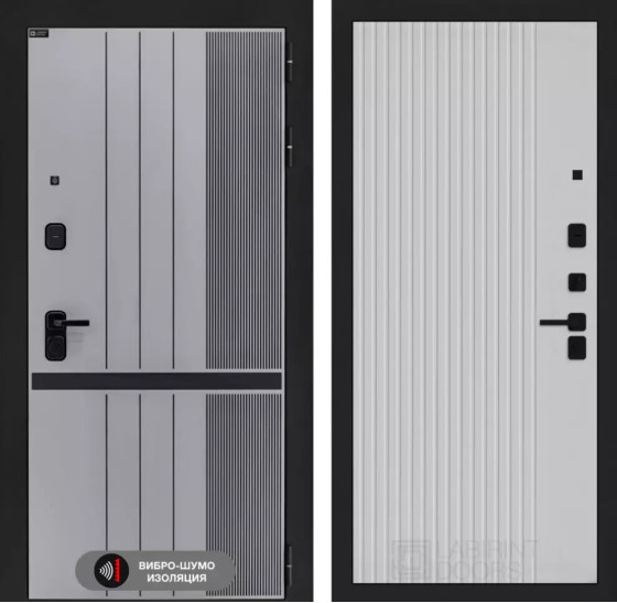 Входная дверь SKYLAB 29 - Белый рельеф софт | Фрезерованная МДФ панель 10 мм, цвет 