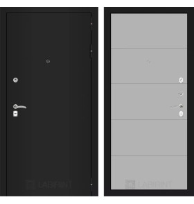 Входная дверь CLASSIC шагрень черная 13 - Грей софт