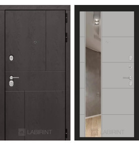 Входная дверь URBAN с Зеркалом 19 - Грей софт