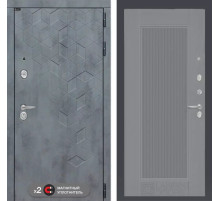 Входная дверь Бетон 30 - Серый рельеф софт