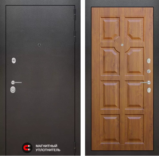 Входная дверь SILVER 17 - Золотой дуб | Металл с покрытием 