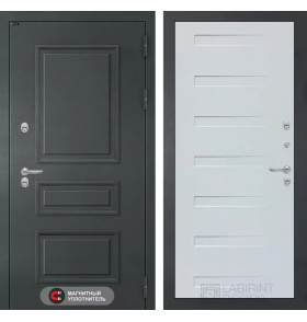 Входная дверь Атлантик 14 - Дуб кантри белый горизонтальный