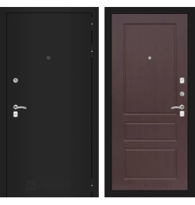 Входная дверь CLASSIC шагрень черная 03 - Орех премиум