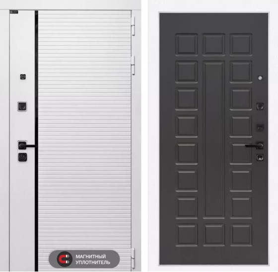 Входная дверь ROYAL 04 - Венге | Современная MDF панель 10 мм с наличником, цвет 