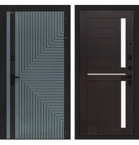 Входная дверь CREDOR 02 - Венге, стекло белое