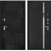 Входная дверь PAZL 31 - Черный кварц, зеркальная вставка с тонировкой | Современная MDF панель 10 мм, цвет 