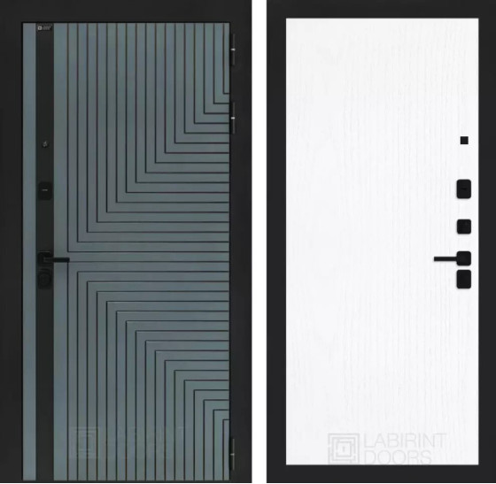 Входная дверь CREDOR 07 - Белое дерево | Фрезерованная МДФ панель 10 мм, цвет 