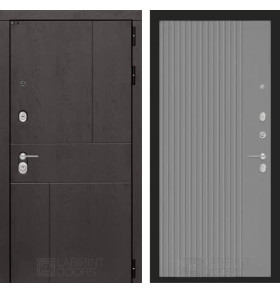 Входная дверь URBAN 29 - Серый рельеф софт