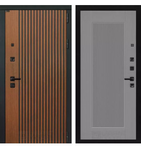 Входная дверь STORM 30 - Серый рельеф софт