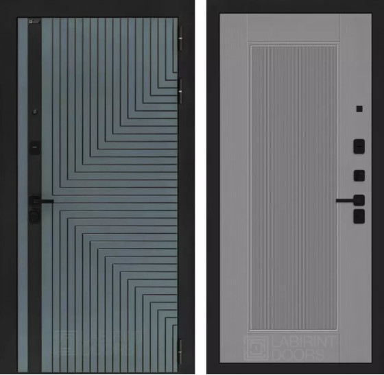 Входная дверь CREDOR 30 - Серый рельеф софт | Фрезерованная МДФ панель 10 мм, цвет 