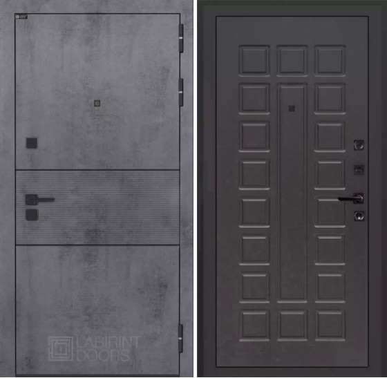 Входная дверь INFINITY 04 - Венге | Современная MDF панель 10 мм с наличником, цвет 