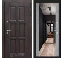 Входная дверь Лондон с зеркалом Максимум - Бетон светлый