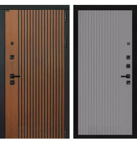 Входная дверь STORM 29 - Серый рельеф софт