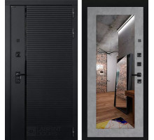 Входная дверь PIANO с зеркалом 18 - Бетон светлый