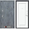 Входная дверь Бетон 27 - Эмаль RAL 9003 | Современная декоративная MDF панель 10 мм с наличником, цвет 
