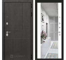 Входная дверь URBAN с Зеркалом Максимум - Белый софт