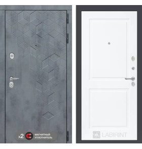 Входная дверь Бетон 11 - Белый софт