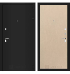 Входная дверь CLASSIC шагрень черная 05 - Венге светлый