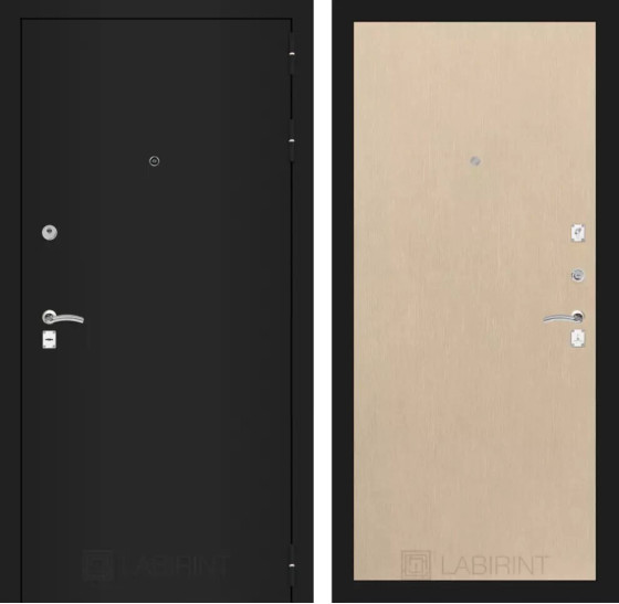 Входная дверь CLASSIC шагрень черная 05 - Венге светлый | Металл с практичным покрытием 