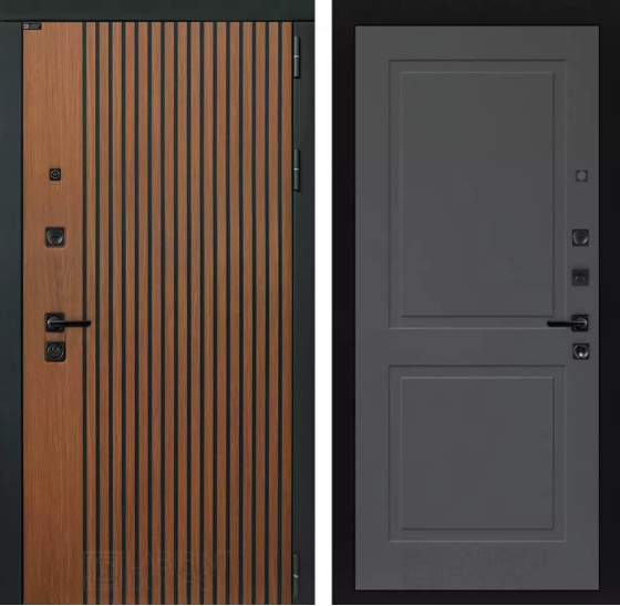 Входная дверь STORM 11 - Графит софт | Декоративная МДФ панель 10 мм в цвете 