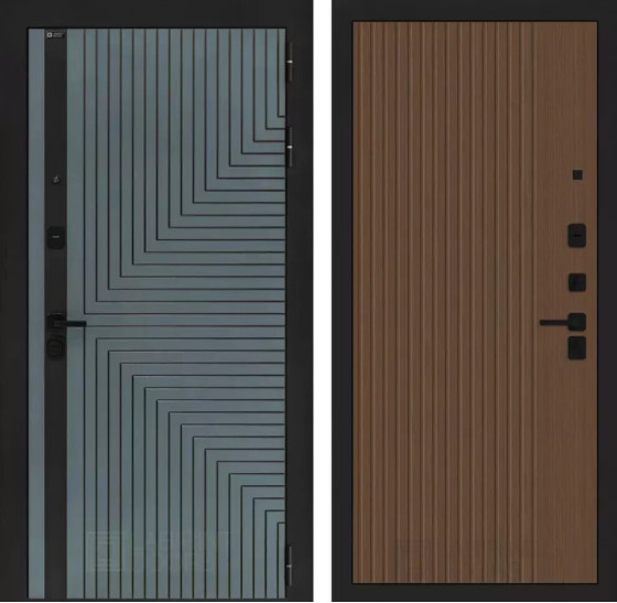 Входная дверь CREDOR 29 - Дуб кантри темный | Фрезерованная МДФ панель 10 мм, цвет 