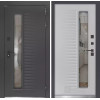 Дверь входная Фрост 7024 со стеклопакетом | Металлическая отделка методом давления на полотне, 960х2050 мм (внешний 1130х2130 мм), 880х2050 мм (внешний 1050х2130 мм)