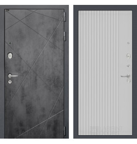 Входная дверь LOFT 29 - Белый рельеф софт