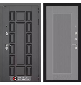 Входная дверь Нью-Йорк 30 - Серый рельеф софт