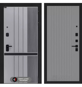 Входная дверь SKYLAB 29 - Серый рельеф софт