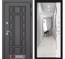 Входная дверь Нью-Йорк с зеркалом Панорама - Белый софт