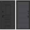Входная дверь Аляска Лайт 13 - Графит софт | Металлическая отделка методом давления на полотне