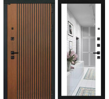 Входная дверь STORM с Зеркалом Максимум - Белый софт