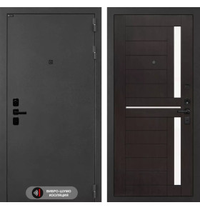 Входная дверь ACUSTICLAB 02 - Венге, стекло белое