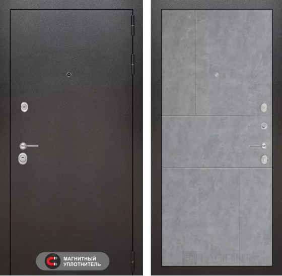 Входная дверь SILVER 21 - Бетон светлый | Металл с покрытием 